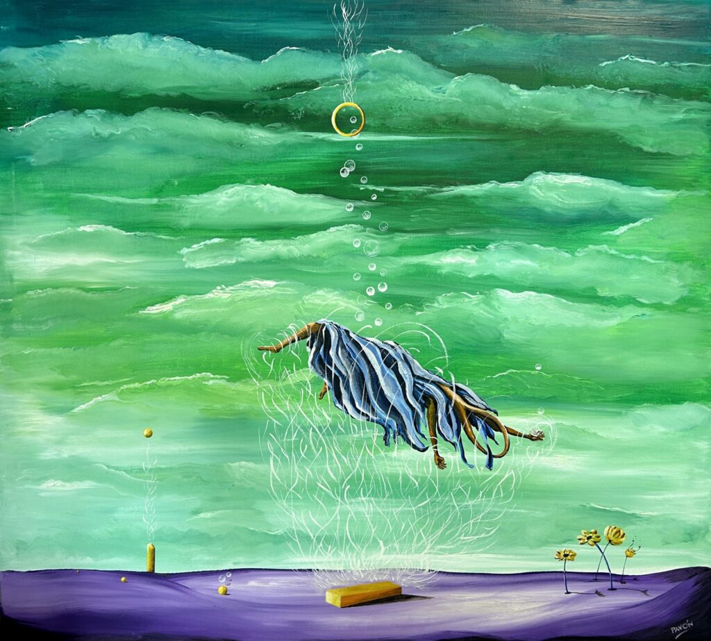 Oil on canvas 90 x 90 cm