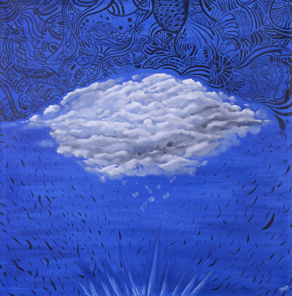 Oil on canvas 1 x 1 m
